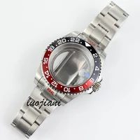 Caja NH35 de 40mm de alta calidad y pulsera de ostras, cristal de zafiro para movimiento NH34 NH35 NH36, esfera de 28,5mm, caja de reloj Submariner Gmt