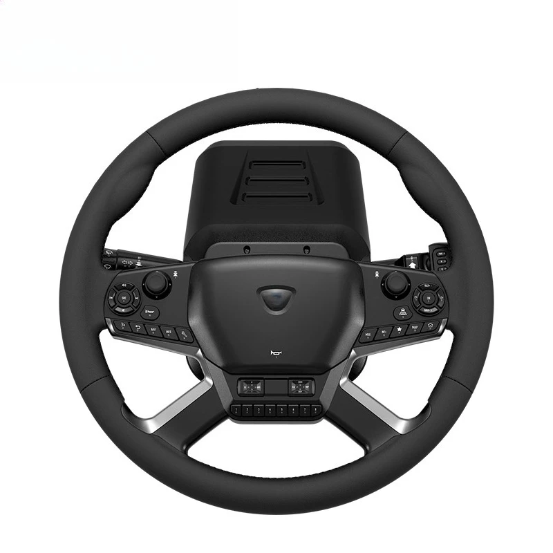 

Рулевое колесо симулятора грузовика обратной связи 1800-градусный ПК Компьютер Грузовик