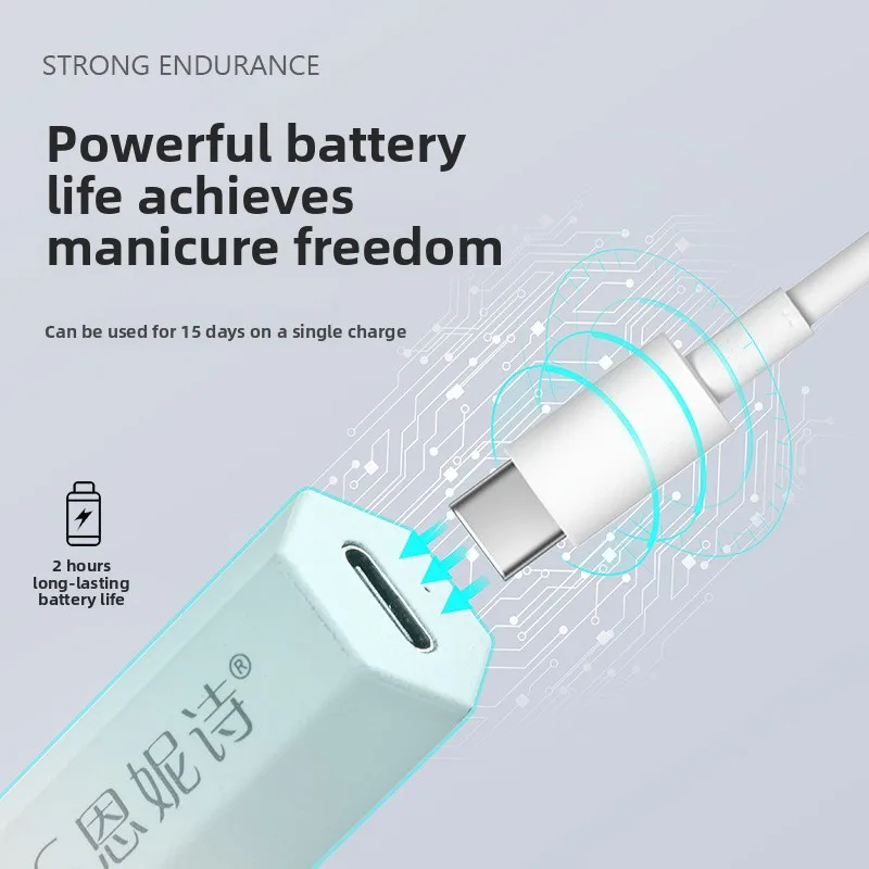 Tamaño rápido de la batería larga de la textura suave de la luz Hexagonal del arte del clavo del PDA