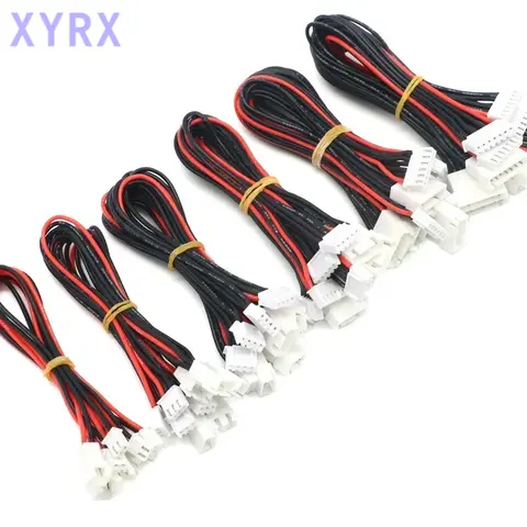 10개/묶음 Jst-xh 1s 2s 3s 4s 5s 6s 20cm 22awg 리포 밸런스 와이어 연장 충전 케이블 리드 코드 (RC 리포 배터리 충전기용)