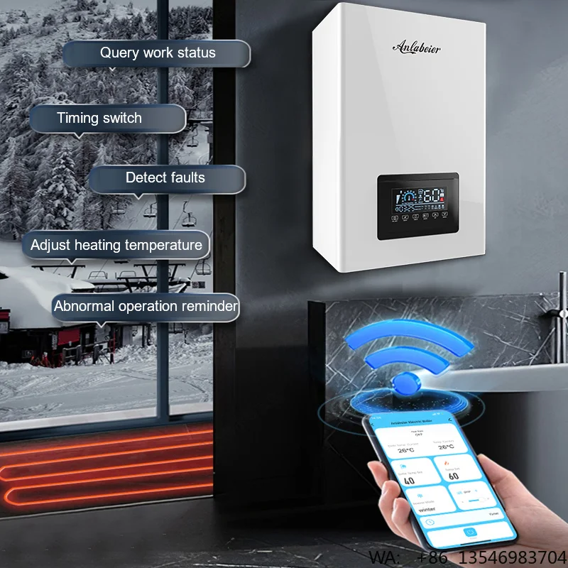 Good Quality 220V 380V Household Central Big Electric Heaters Floor Heating and Shower Use Instant Electric Boilers for Home