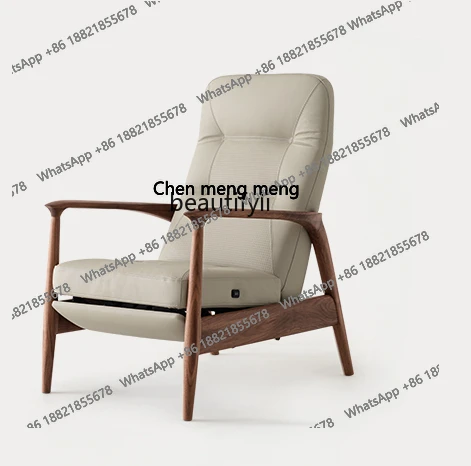 Adjustable Armchair Single Sofa Genuine Leather Summer Fresh Air Ventilation Household Multi-Functional