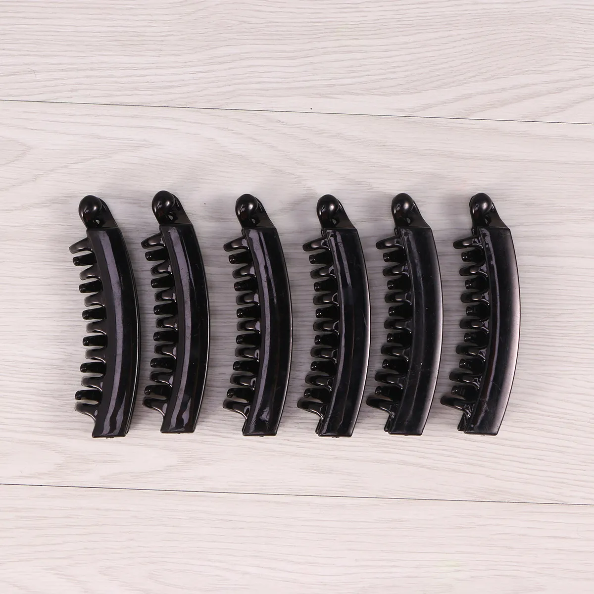 

6Pcs Ponytail Holder Banana Hair Clip Strong Tension Claw Barrette Quick Styling Hairpin for Work Party Beach Use