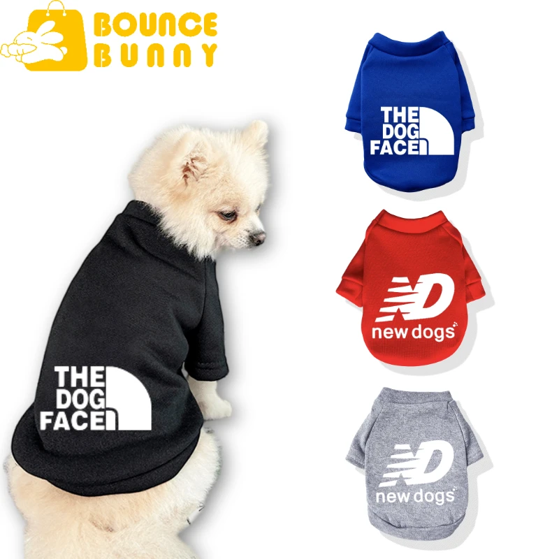 

Pet fashion brand printed pullover for small and medium-sized dogs without a hat hoodie