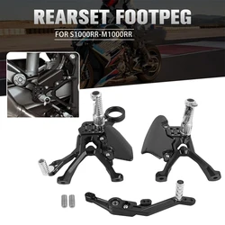 For BMW S 1000 RR S1000 RR 2019-2025 M1000RR S1000RR Footpeg Rear Set Foot Pegs Pedal Footrest Heel Wing Adjuster Rearset