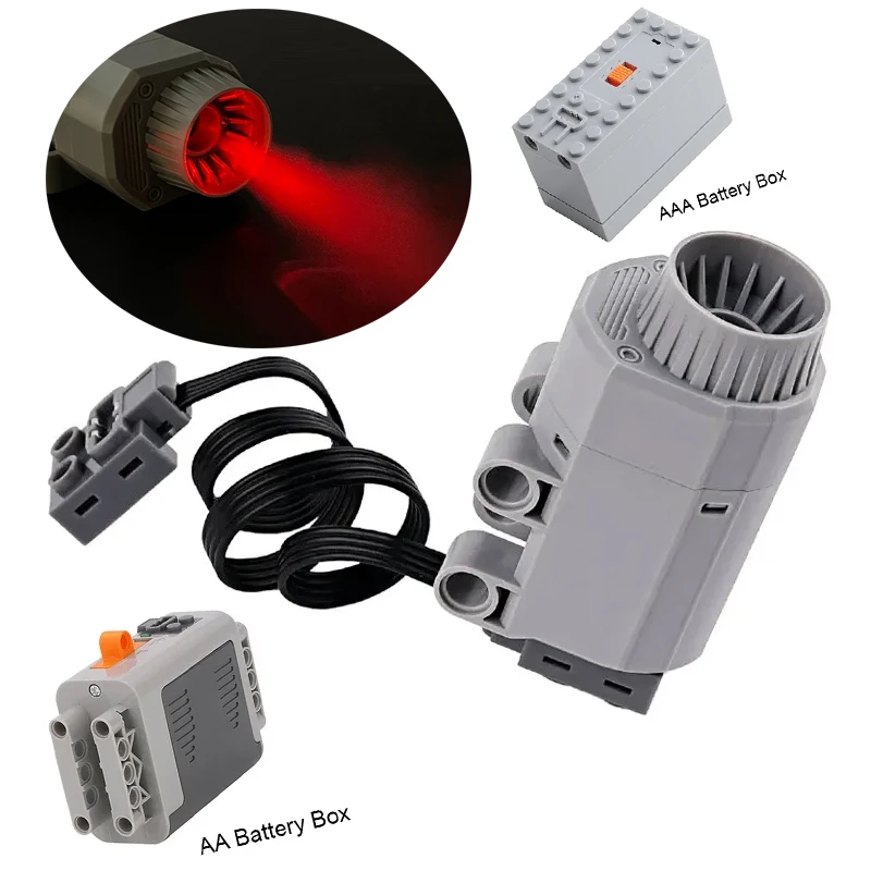MOC Smoke Spray Exhaust Kit - Electric Smoke Generator for Building Block Sports Cars | PF-Compatible DIY Modification Parts