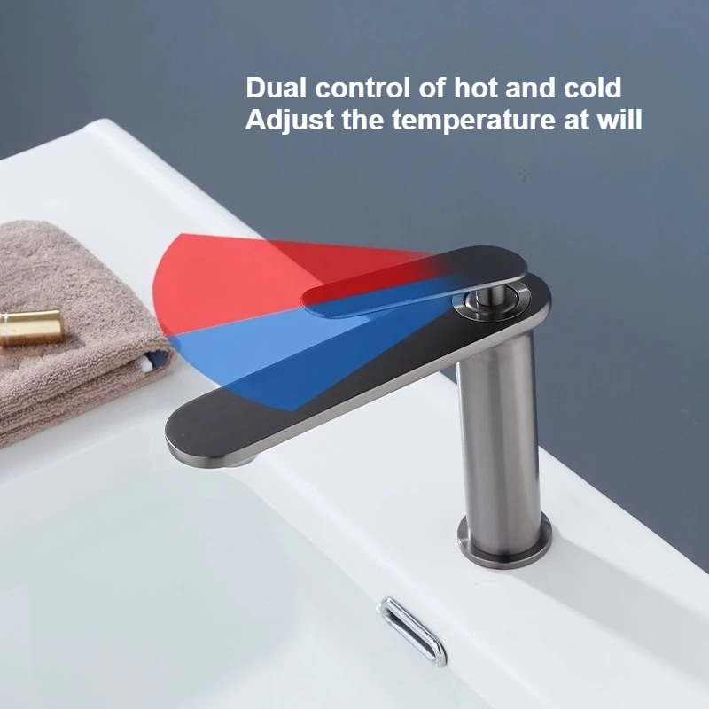 مغسلة الحنفيات المرحاض كونترتوب صنبور حوض خلاط بندقية رمادي الحمام صنبور الساخن والبارد صنبور حوض خلاط صنبور خزانة حمام