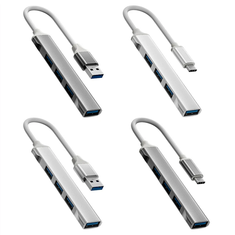 

USB C-концентратор 3,0 Type C 3,1, 4 порта, мультиразветвитель, адаптер OTG USB для Macbook Pro 13 15 Air Mi Pro Lenovo MateBook, аксессуары для ПК