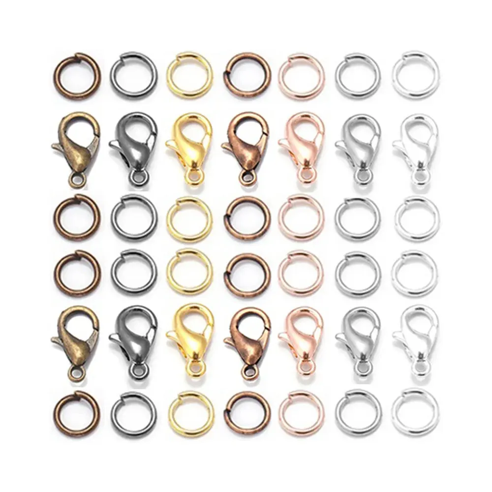 70/150/250pcs Lobster Buckle Hook Connector Jewelry DIY Accessory Kit, Christmas, Halloween, Thanksgiving Accessories