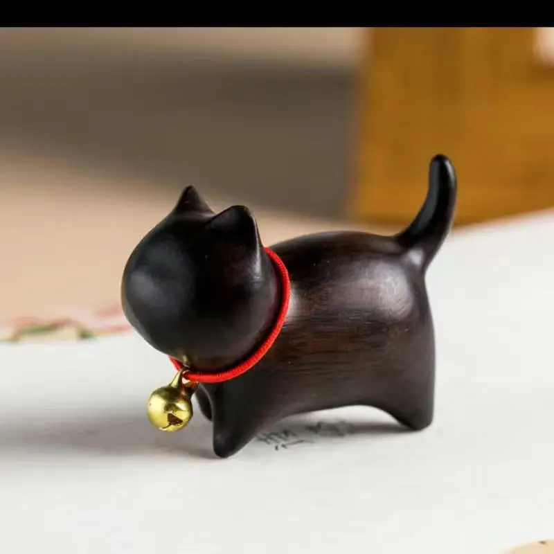 Creative Ceramics Cute Kitten Ornament Animal Micro Landscape Tea Pet Indoor Desktop Ornaments Tea Set Accessories Tea Play