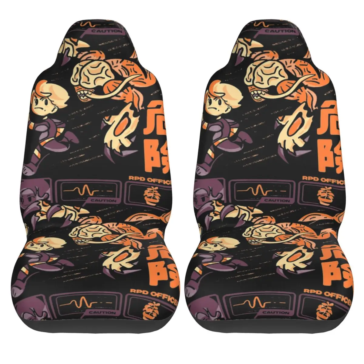 Beware The Rat Leon S Kennedy Resident Universal Car Seat Cover Auto Interior Women Eviled Auto Seat Cover Fiber Hunting