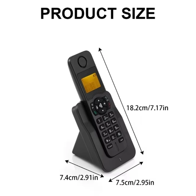 B34B-D1005 Expandable Cordless Telephone Home Office Expandable Cordless Telephone Hand-Free Call With Caller ID