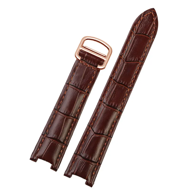 Tier pashaシリーズ用ノッチレザーストラップ,男性用および女性用アクセサリー,折りたたみ式バックル,21x15m, 20x12mm, 18x10mm