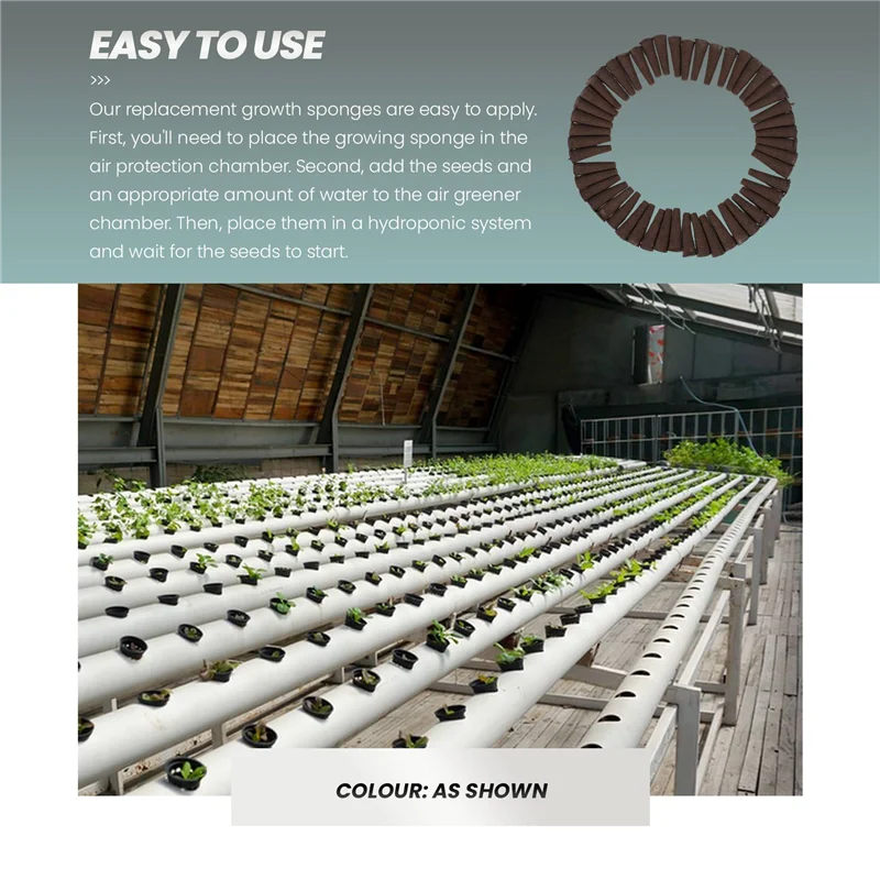 BAAG-Grow Sponges For Use With Aerogarden, Eco-Friendly Plant Growing Plugs Sponges For Hydroponic Plants Growth, Pack Of 50