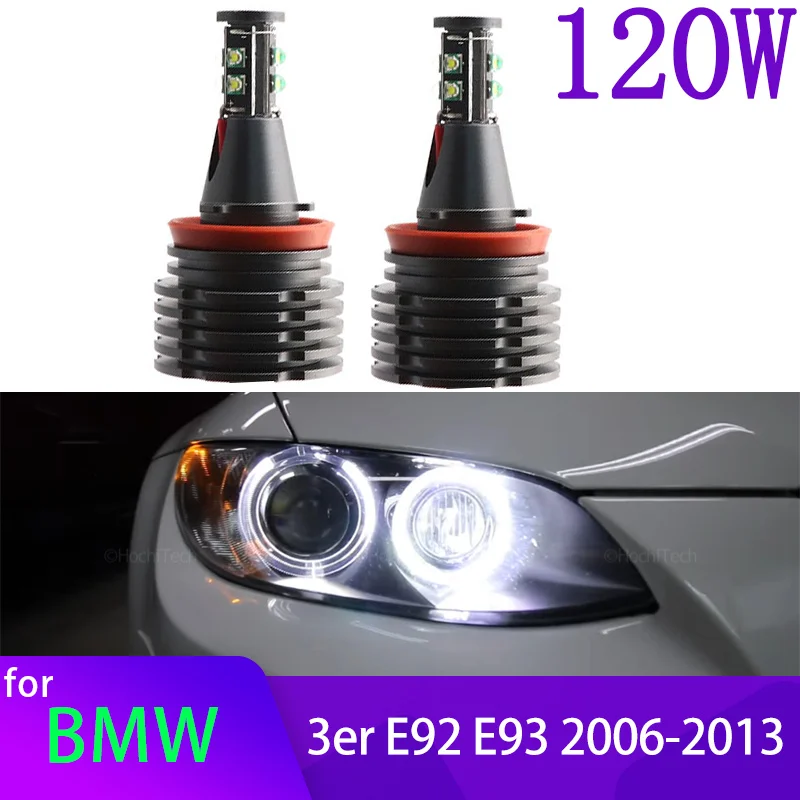 

H8 фонарь с дневными глазами дневного света, кольцевая фара Canbus для BMW 3 серии E92 E93 316i 318i 320i 323i 325i 328i 330i 335i 2006-2013