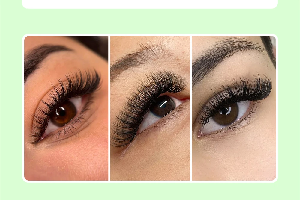 LUKATME Klassische Wimpernverlängerung C-Curl 8-15mm Mix Schwarz Premium Weiche Einzelwimpern Natürliche Faux-Nerz Klassische Wimpern – Detail 6