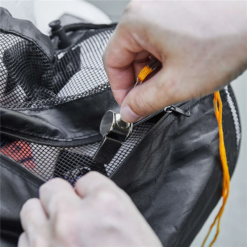 AED2-Mesh Bag Adjustable Drawstring Soccer Storage Bags Waterproof Sports Ball Pack Volleyball Football Pocket