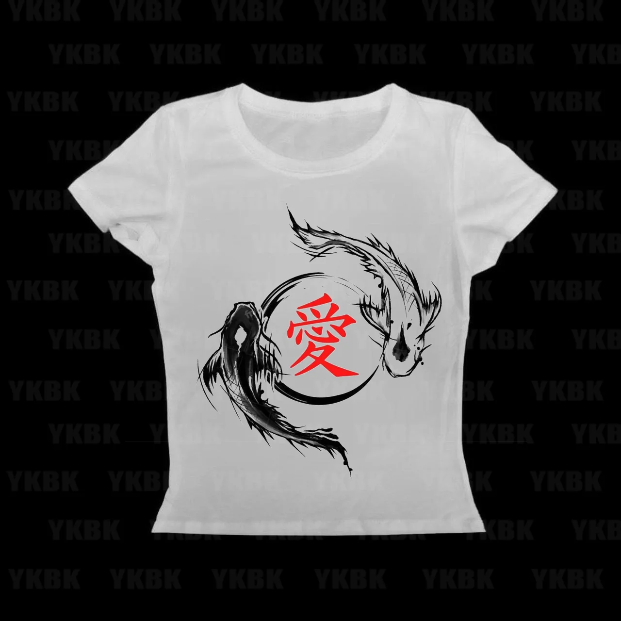 Chinese style Y2K style Tees Streetwear Harajuku Gothic Short Sleeve Slim T-shirts Summer Cool WOMEN Punk 2000s