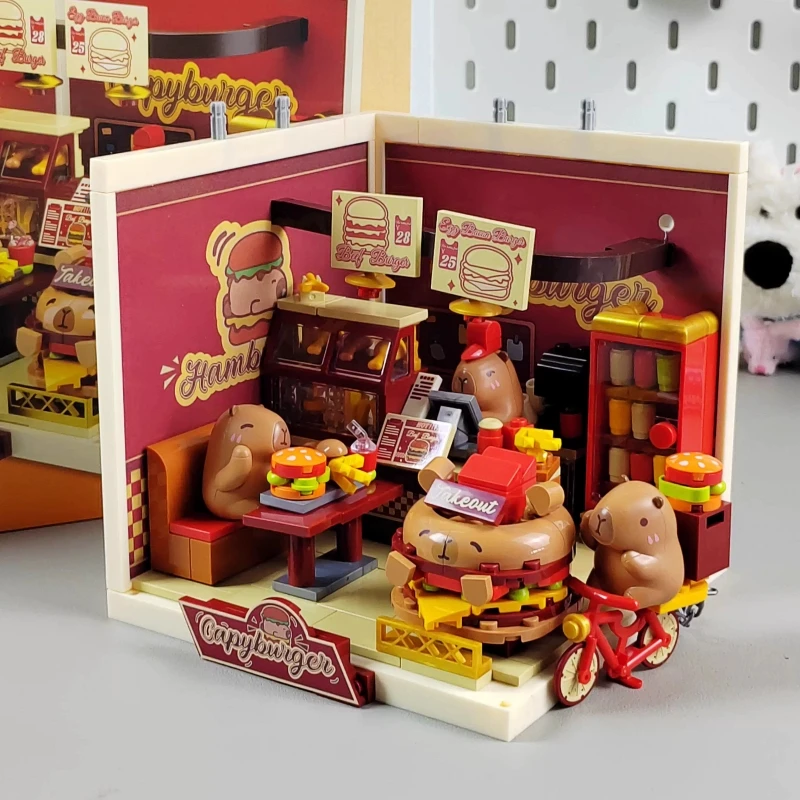 Set De Bloques De Construcción Capybara – 6 Diseños Adorables En Mini Forma, 200+ Piezas De ABS Duraderas, STEM Y Decoración Creativa
