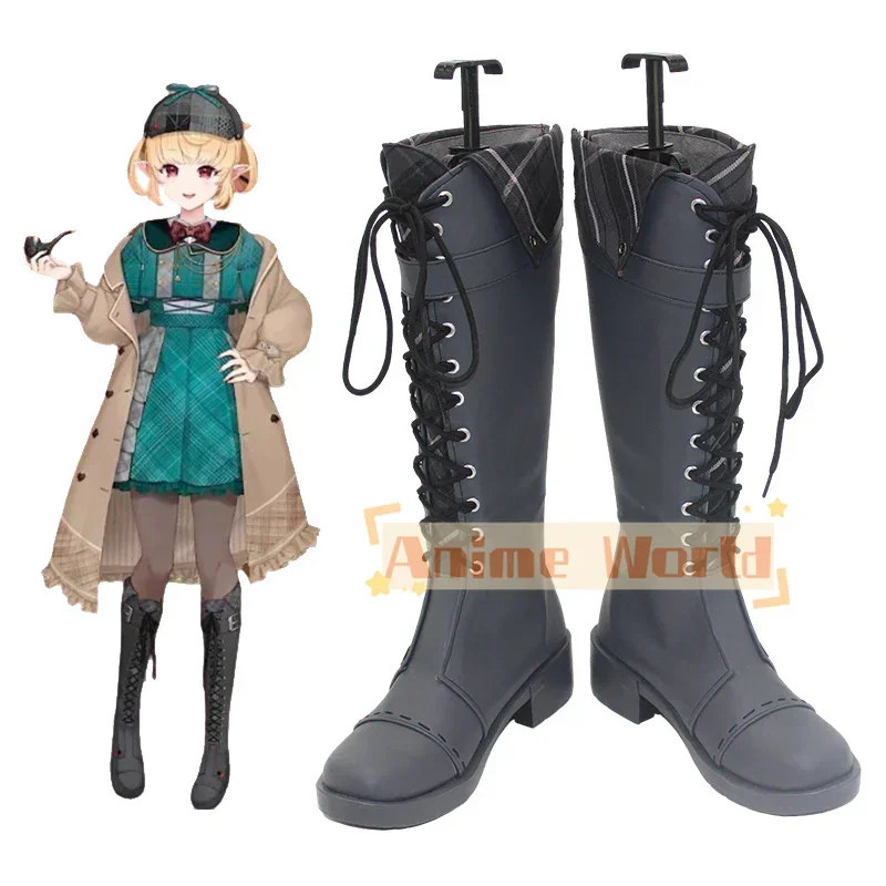 

Virtual YouTuber NIJISANJI LazuLight Pomu Rainpuff August Outfit Shoes Cosplay Boots Halloween Carnival Boots Custom Made