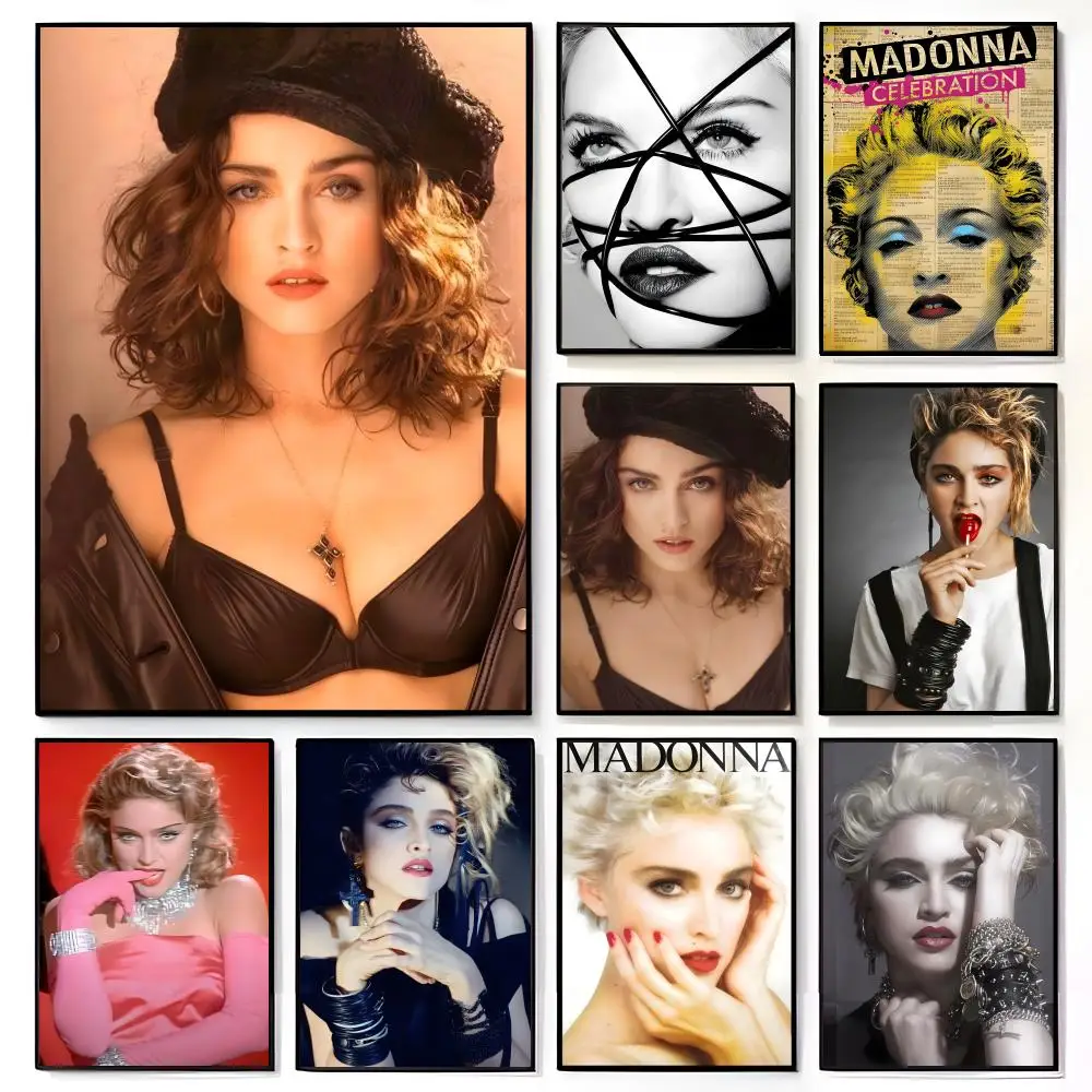 Singer M-Madonna C-Ciccone Poster American Film Mural Home Childrens Room Wall Decor Print