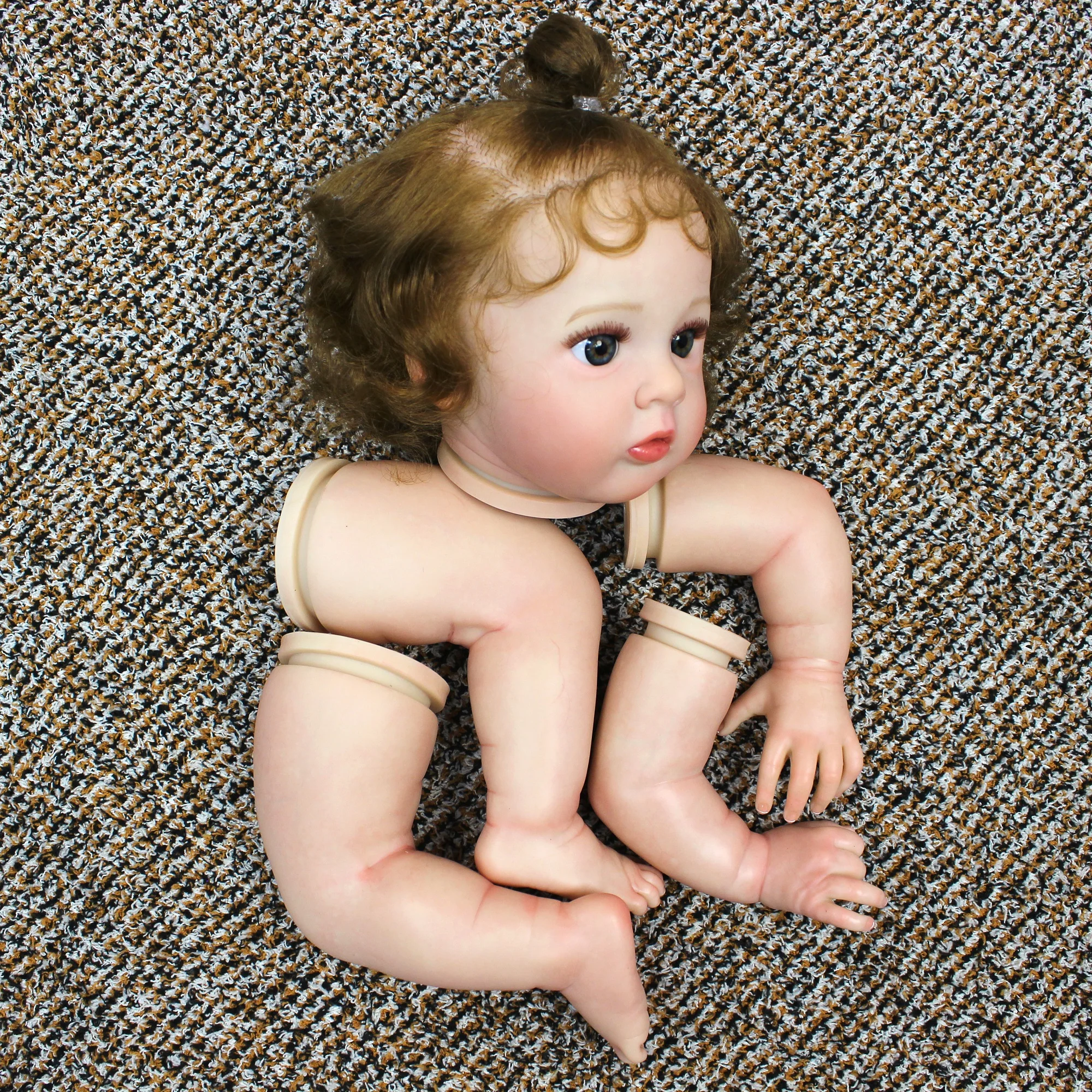 48CM Reborn Doll Kits Painted/Unpainted DIY Soft Vinyl Doll Kits Newborn Baby Doll Parts Bebe Reborn Kits Sin Pintar