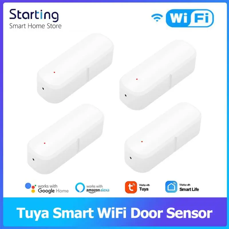 Tuya Smart WiFi Door Sensor Door Open / Closed Detector Home Alarm Security Protection Smart Life Control Via Alexa Google Home