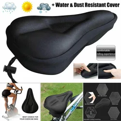 Asiento de bicicleta 3D suave y grueso, funda de sillín de bicicleta transpirable, cómodo asiento de espuma, almohadilla de ciclismo de montaña, funda de cojín