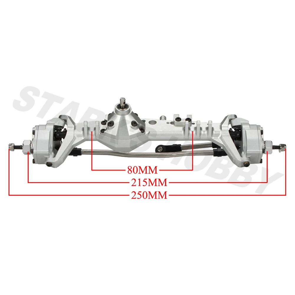 CNC Machined Aluminum Front Offset Portal Axle for 1/10 RC Crawler Axial Capra 1.9 UTB AXI03004 LCG Chassis Cheater Rigs