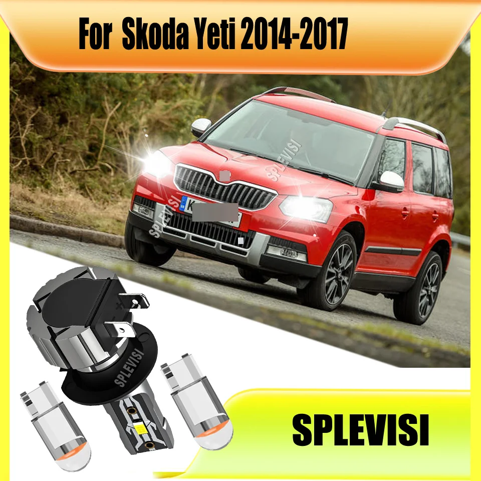 

7500LM H7 CSP LED Light Car Headlight Wireless CSP 6000K Xenon White Bulbs Fanless For Skoda Yeti 2014 2015 2016 2017