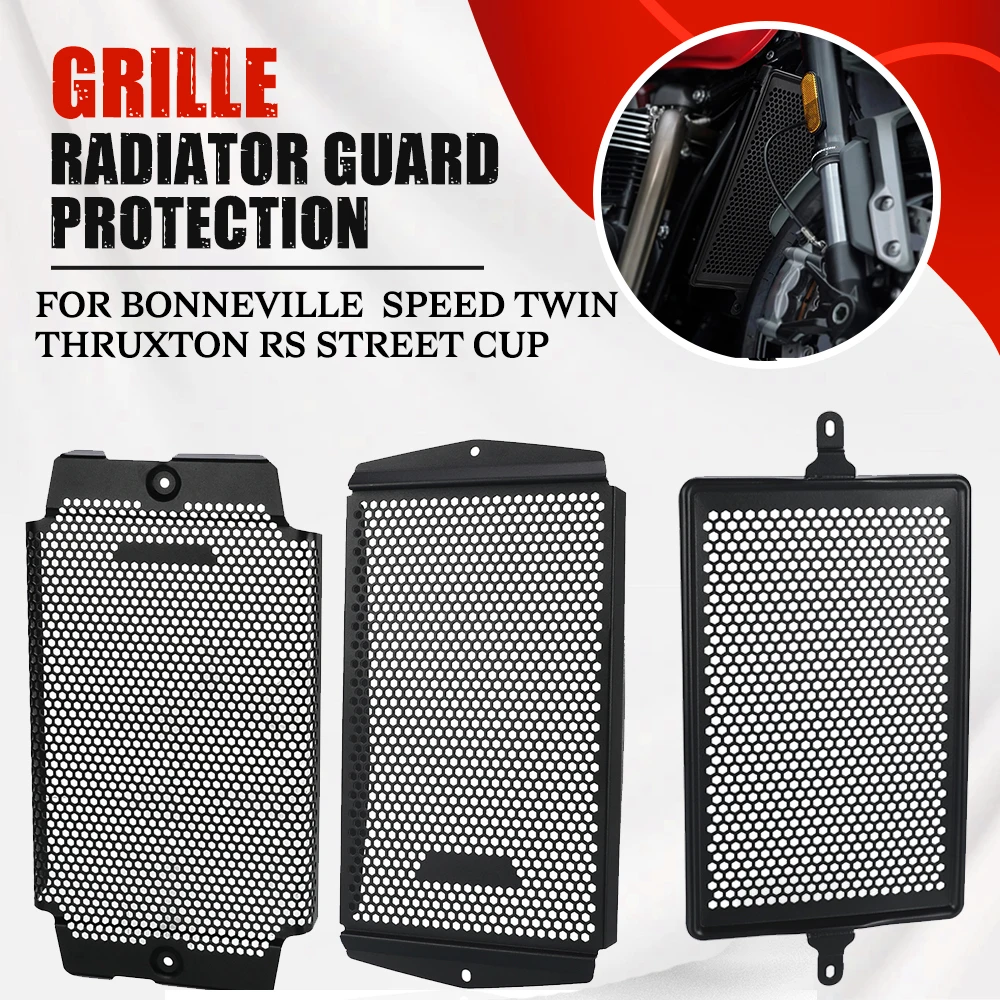 

CNC Radiator Grille Guard Cover Oil Cooler Protector FOR Bonneville T120 T100 Speed Twin Thruxton RS Street Cup Twin Scrambler