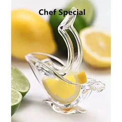 Manual Lemon Squeezer, Acrylic Manual Lemon Slice Squeezer, Bird Lemon Squeezer Portable Transparent Fruit Juicer