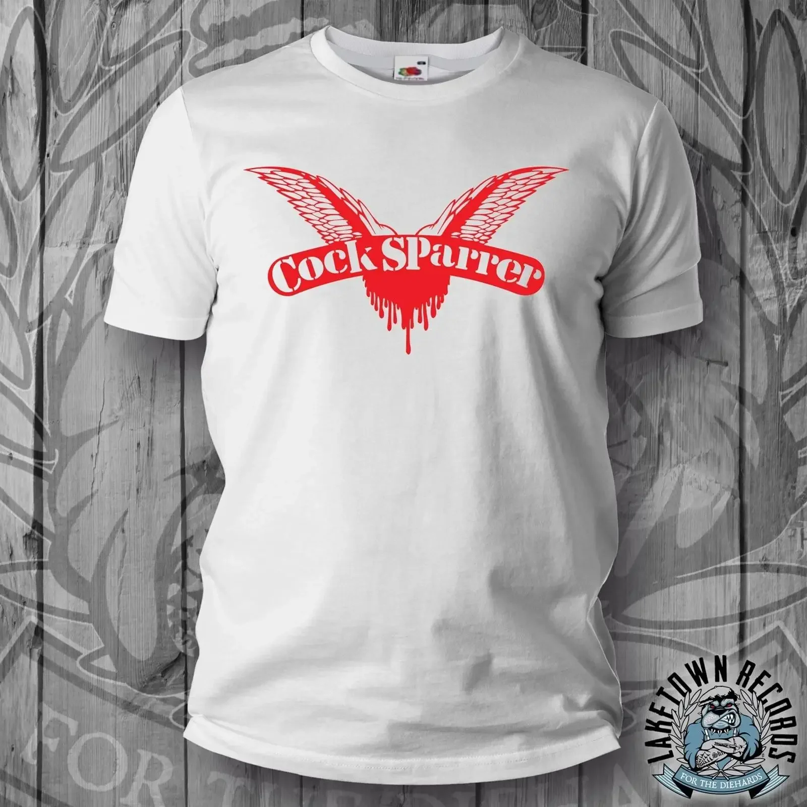 COCK SPARRER LOGO T Shirt White S XXL Skinhead Oi Punk Last Resort 4 Skins vintage Washed Stylish streetwear Casual