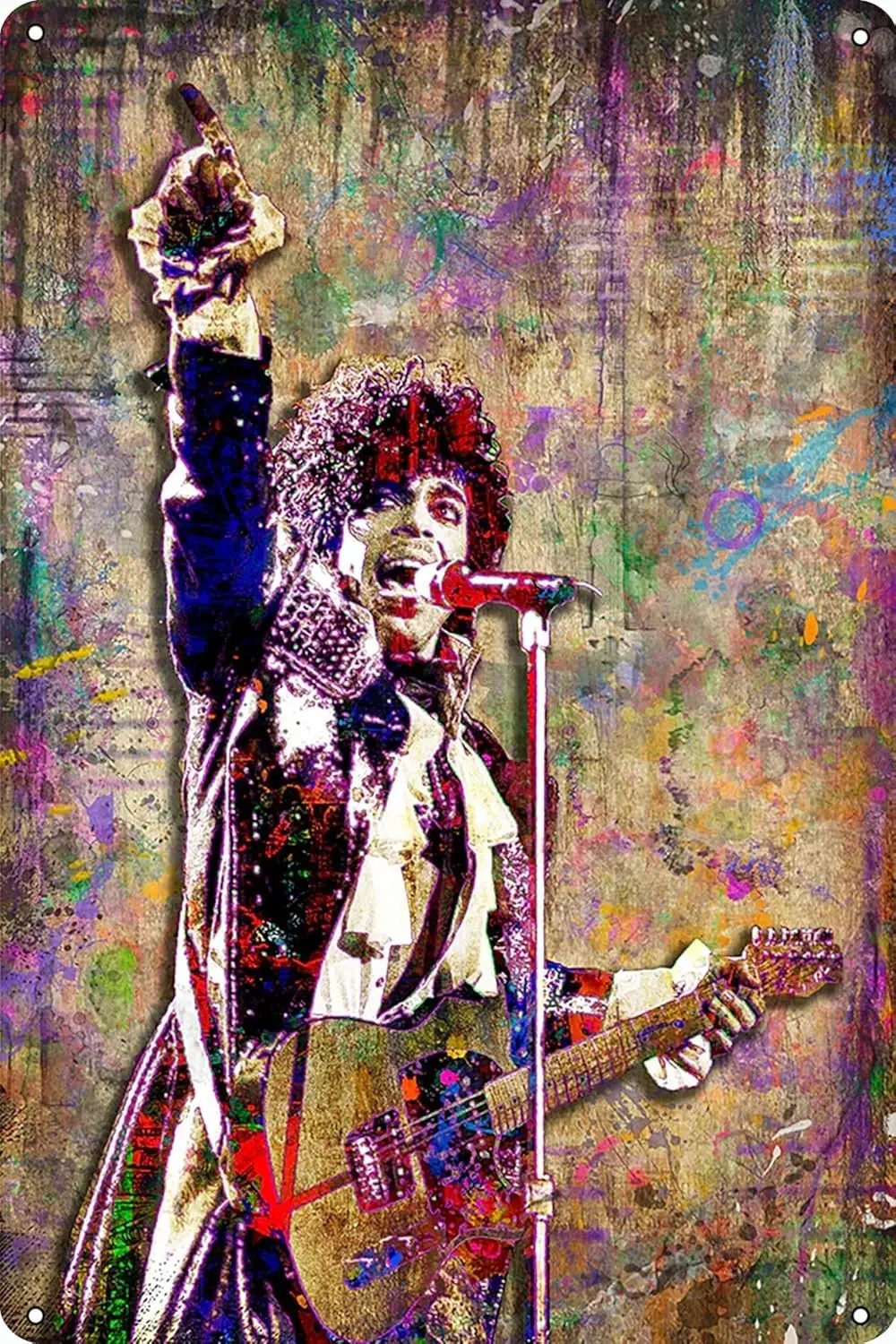 original artistic pop-art style poster rock music rock-n-roll Vintage Metal Tin Sign  Cafe Bar Office Art Wall Decoration