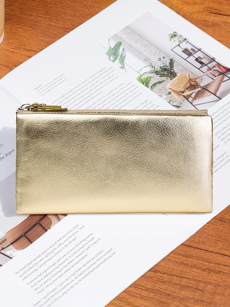gold-color-long-thin-soft-cowhide-genuine-leather-wallet-super-thin-money-clip-16-card-holder-universal-design-youth-fashion