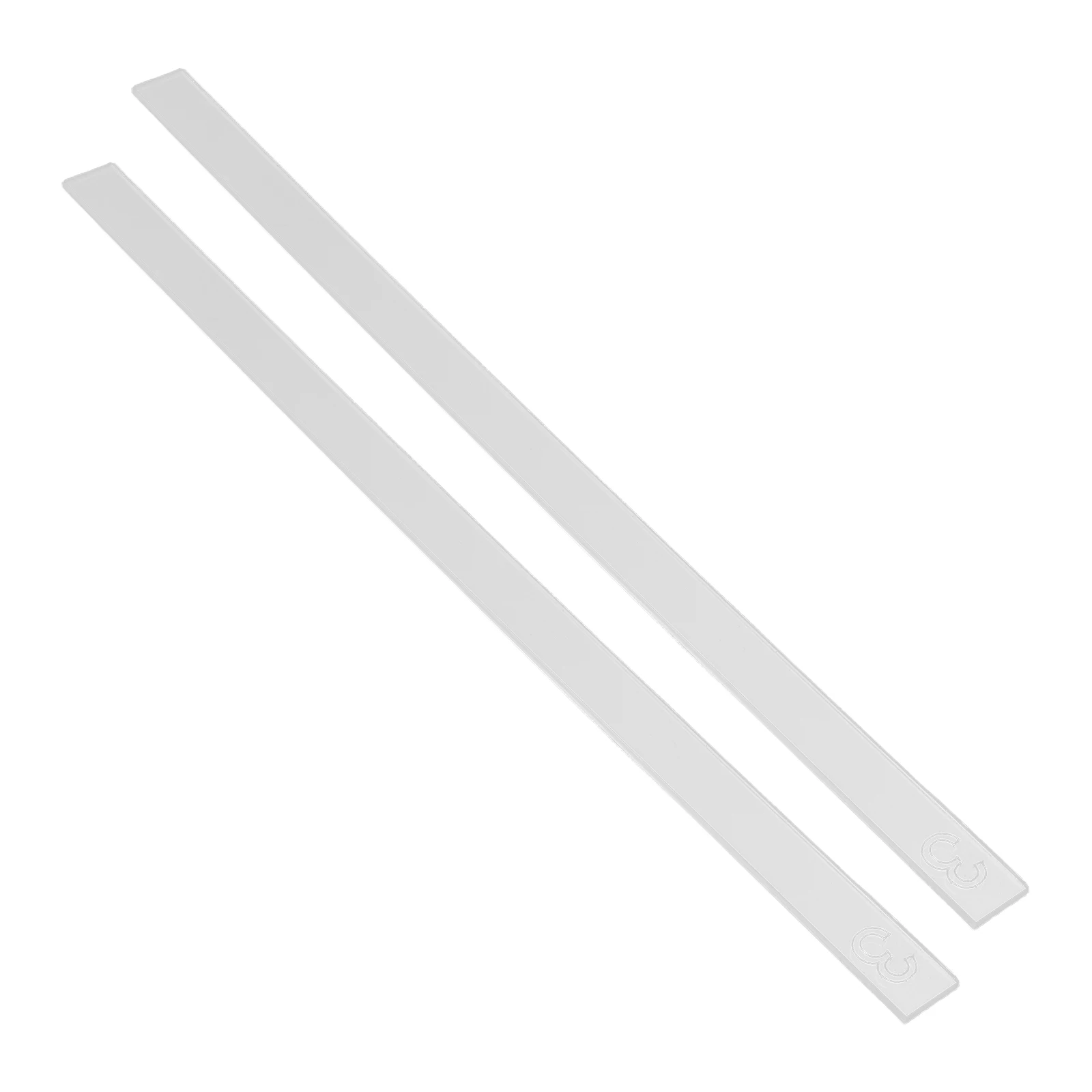 

2Pcs Biscuit Thickness Balance Ruler Acrylic Cookie Fondant Tool Rolling Pin Guide Pasta Roller Baking Supplies Strips Dough