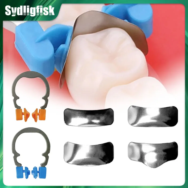 Dental Sectional Contoured Matrix System Metal Matrices Matrix Bands R2 Nickel Titanium Wedge Clamping Ring Dentistry Tools