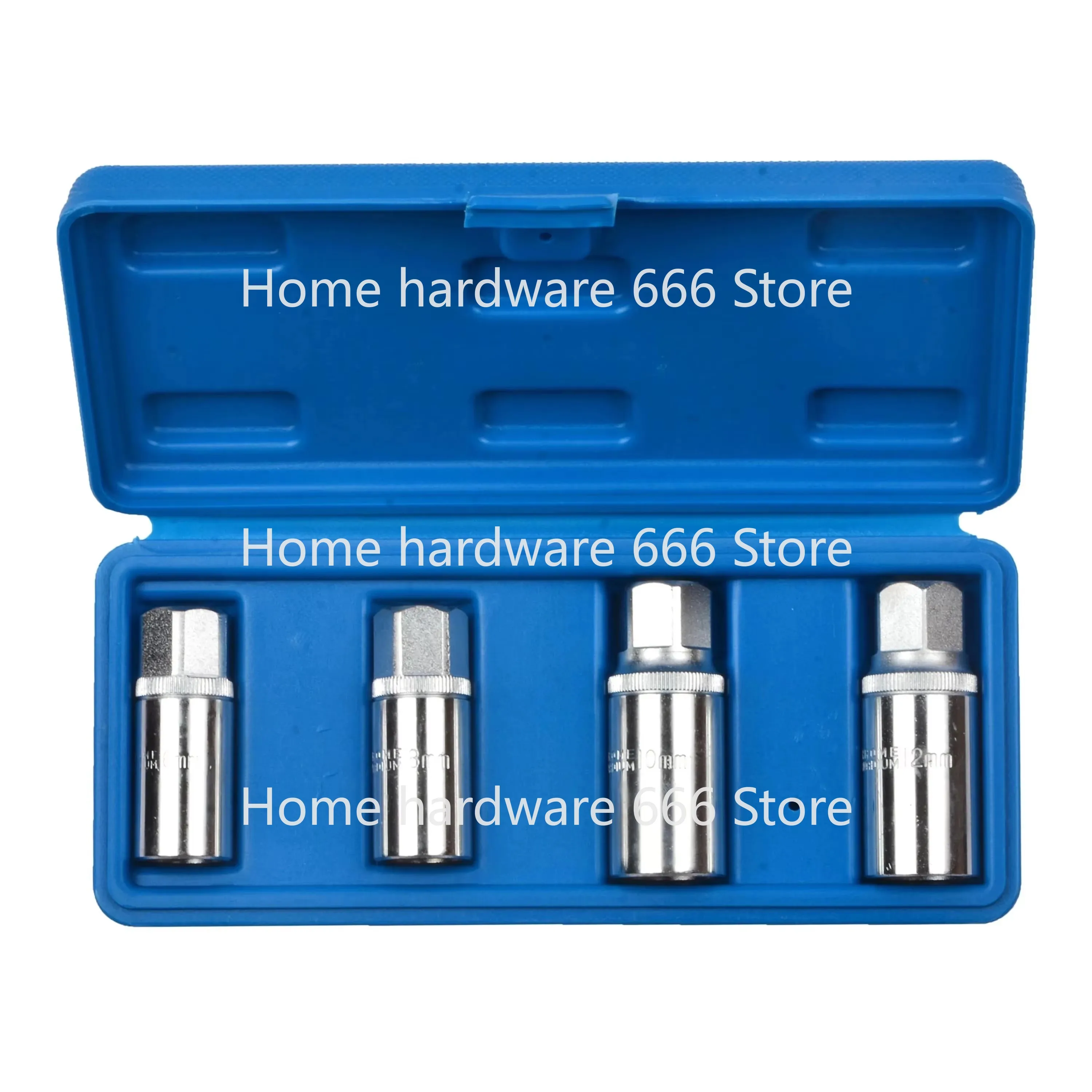 Drive Socket Stud Screw Extractor, Remover, Installer Kit, 6mm, 8mm, 10mm, 12mm, 1/2