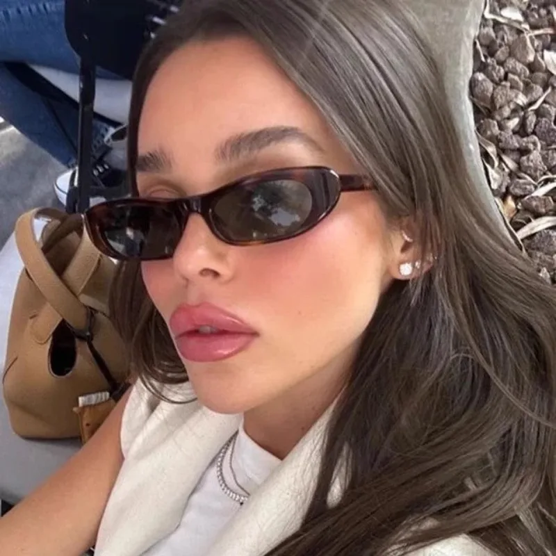 Small Frame Oval Sunglasses Women Brand Designer Vintage Mirror Sun Glasses Female Personality Fashion Shades Oculos De Sol