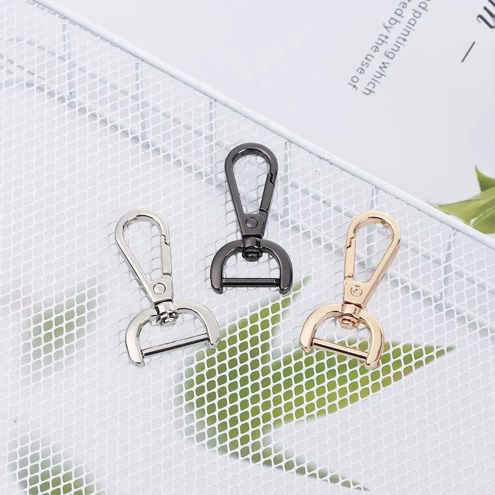 Handle Collar Carabiner Snap Bag Part Accessories Split Ring Bags Strap Buckles Detachable Snap Hook Screw Buckle Lobster Clasp