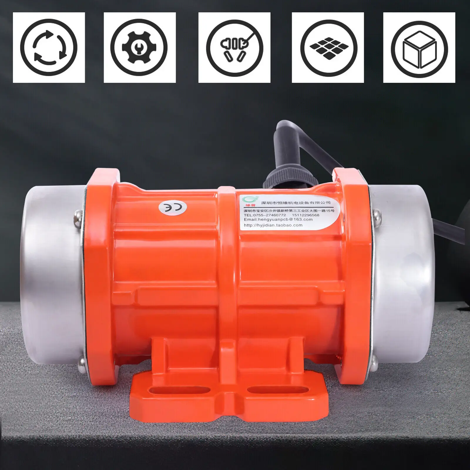 

3600RPM AC Electric Vibration Motor Single-phase Small Vibrating Motor 30W 60HZ