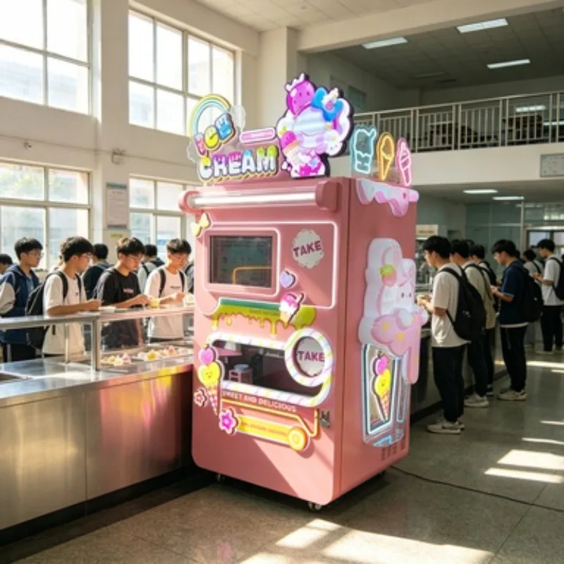 Frozen Yogurt Machine 25L/H Fully Automatic Soft Ice Cream Maker Commercial Equipment High Capacity for Ice Cream Truck