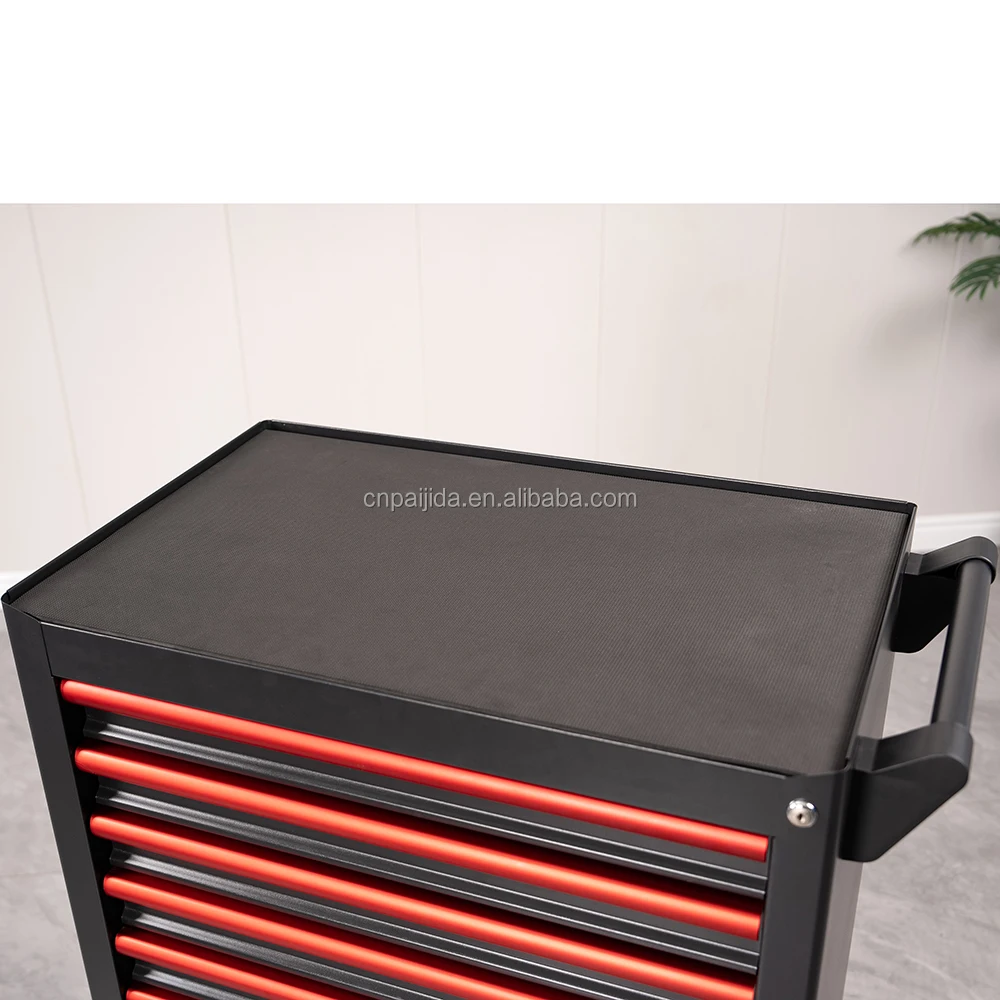 

Garage Rolling Lockable Metal Cabinet 5-Drawer OBM/OEM Option 300kg Load Capacity Modern Design Mobile Utility Cart Keyed