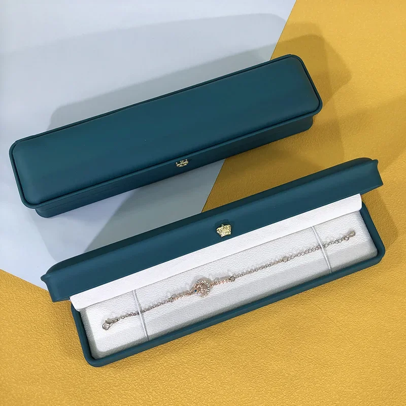 

Green Leather Portable Jewelry Box Bracelet Necklace Jewelry Organizer Jewelry Case Boxes Storage Gifts Packaging Display Boxes