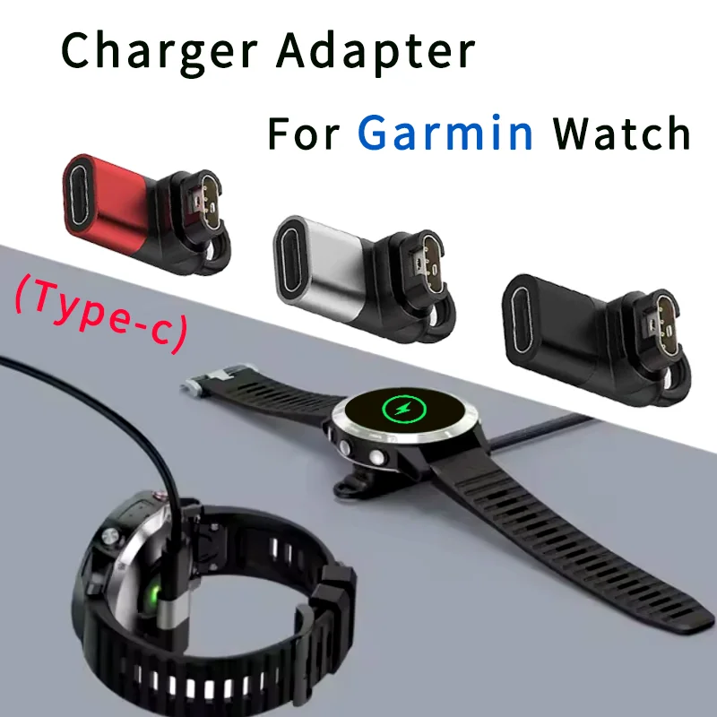 Type C Charger Adapter for Garmin Fenix 8 7 6 5 8X 7X 6X Micro Charging Adapter