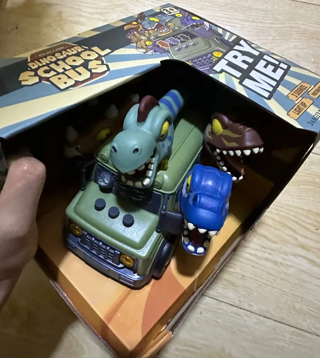 恐竜スクールバスおもちゃの車、子供向け、光と音の機能付き、慣性動力車、海の怪物プレイバス