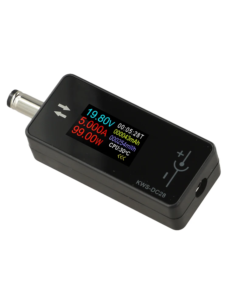 KWSDC28 Charging Tester Power Meter Voltage Current Meter with TFT for hd Display for Various DC Port Device Compatibility