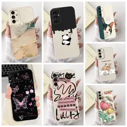 For Samsung F15 SM-E156B Case M15 SM-M156B Silicone Fashion Cute Cartoon Cat Luxury Back Cover For Samsung M15 Phone Case Bumper