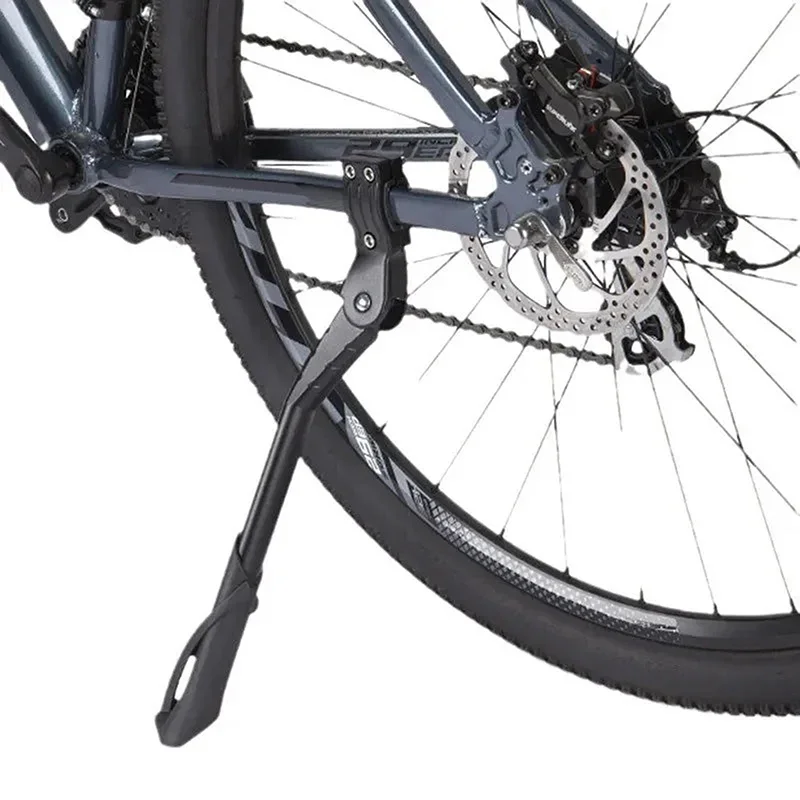 Adjustable Bicycle Stand For 24-29 Inch Wheels Aluminum Alloy Side Support Feet Parking Kickstand Cycling Equipment Part view 3