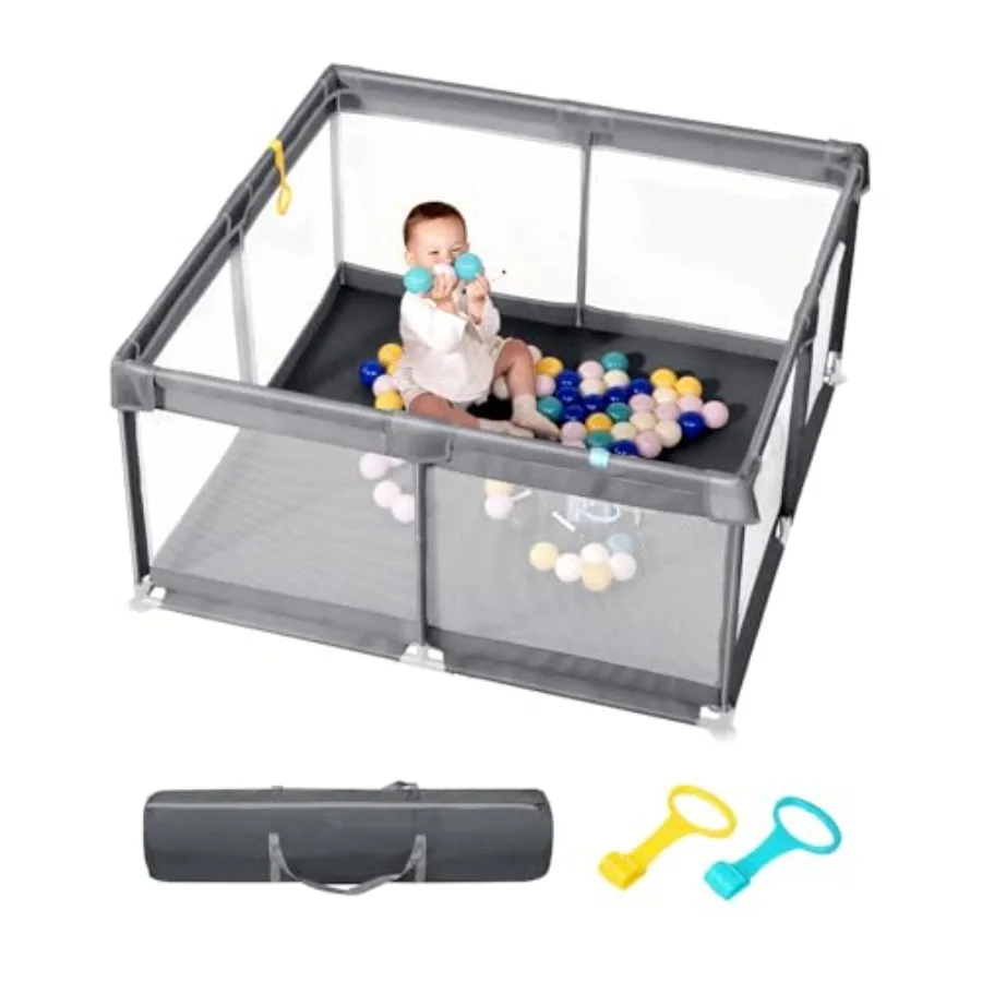 Box per bambini extra large da 50 x 50 per neonati e bambini piccoli Centro attività sicuro con recinzione da gioco morbida Cortile di sicurezza per interni Facile da A